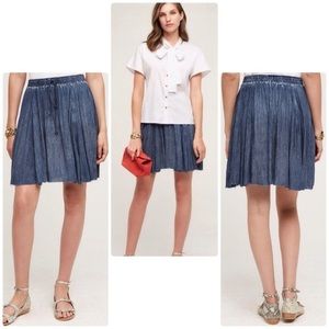 Anthropologie Tipira Skirt in Blue